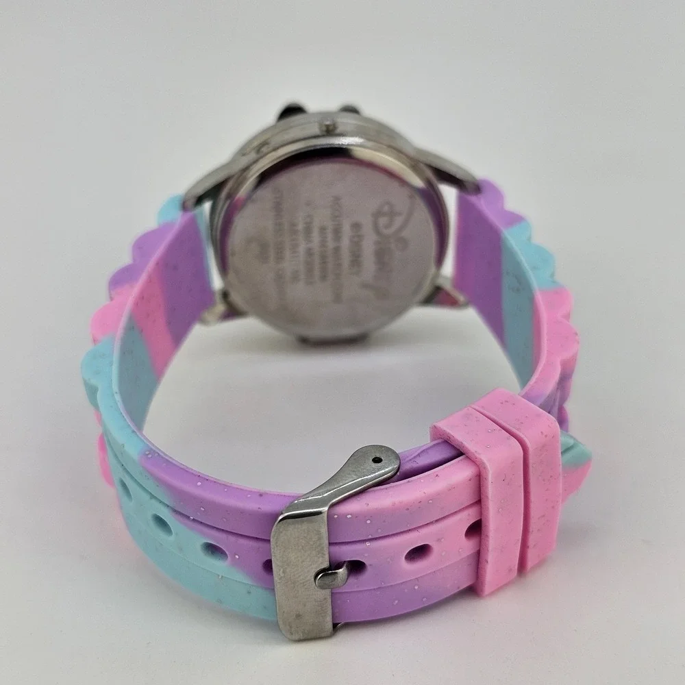 Disney Minnie Mouse Unicorn Spinner Digital LCD Kids Watch 36MM New‎ Battery